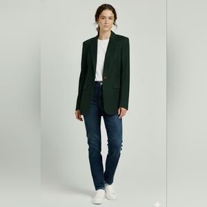 Vintage Pendleton Women's Oversized Wool Dark Green Blazer Gold Label Sz 6/Small